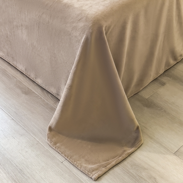 91家纺网 家纺一手货源 找家纺 倾慕家纺 2026新款高克重兔毛绒保暖单被套 金豹纹