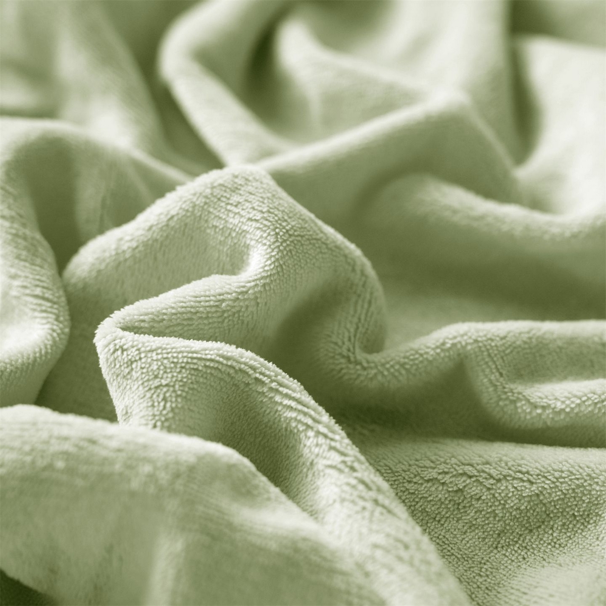 91家纺网 家纺一手货源 找家纺 兰紫橙家纺 2025新款简约纯色牛奶绒床笠系列 淡彩绿