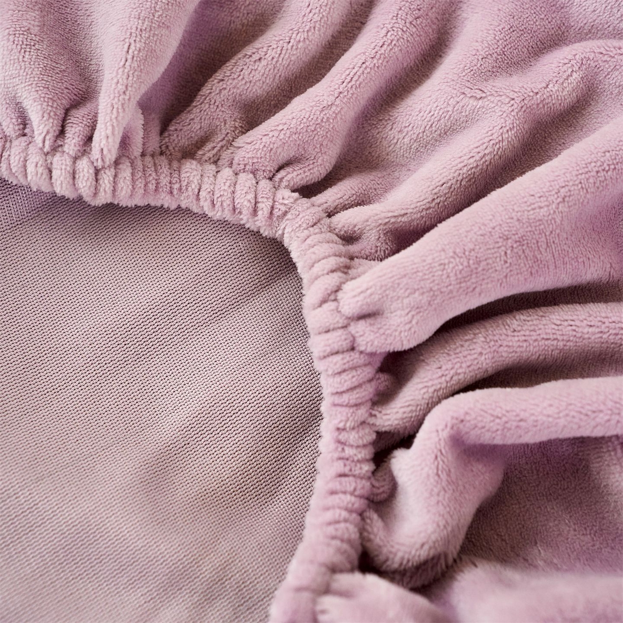 91家纺网 家纺一手货源 找家纺 兰紫橙家纺 2025新款简约纯色牛奶绒床笠系列 罗兰紫