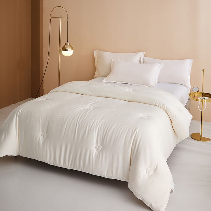 91家纺网 家纺一手货源 找家纺 （总）纪梵茜 2025新款A类蚕蛹蛋白大豆纤维被芯 高端提花加厚冬被春秋被子四季通用