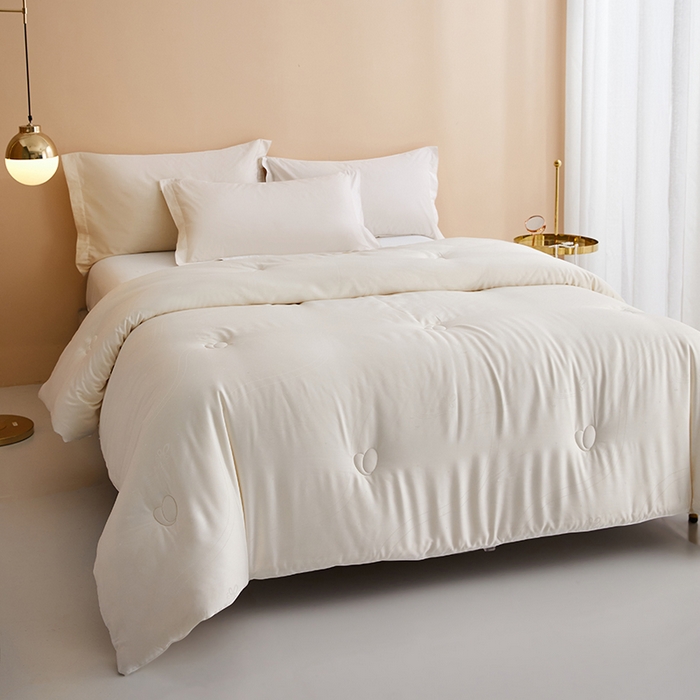 91家纺网 家纺一手货源 找家纺 （总）纪梵茜 2025新款A类蚕蛹蛋白大豆纤维被芯 高端提花加厚冬被春秋被子四季通用