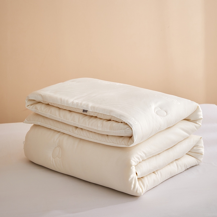 91家纺网 家纺一手货源 找家纺 （总）纪梵茜 2025新款A类蚕蛹蛋白大豆纤维被芯 高端提花加厚冬被春秋被子四季通用