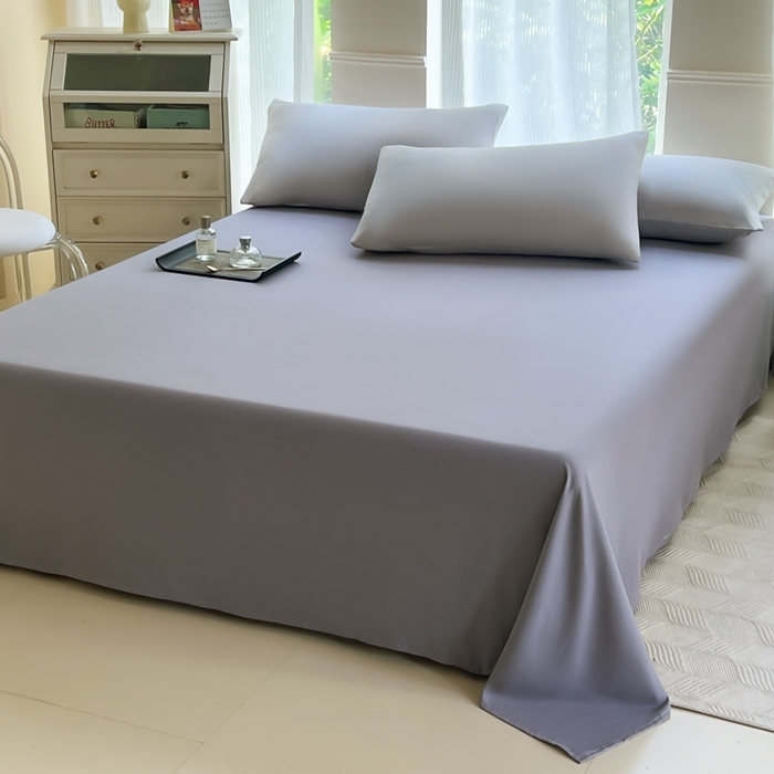 91家纺网 家纺一手货源 找家纺 汣沐生活 2025新款A类亲肤柔软床单 深灰