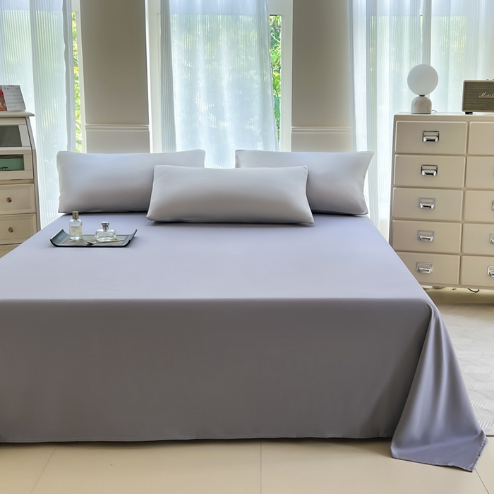 91家纺网 家纺一手货源 找家纺 汣沐生活 2025新款A类亲肤柔软床单 深灰