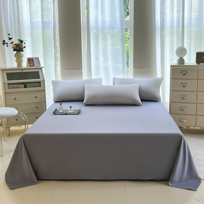 91家纺网 家纺一手货源 找家纺 汣沐生活 2025新款A类亲肤柔软床单 深灰