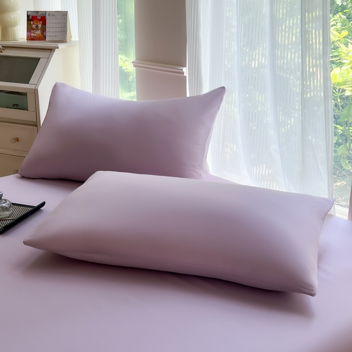 91家纺网 家纺一手货源 找家纺 汣沐生活 2025新款A类亲肤柔软床单 浅紫