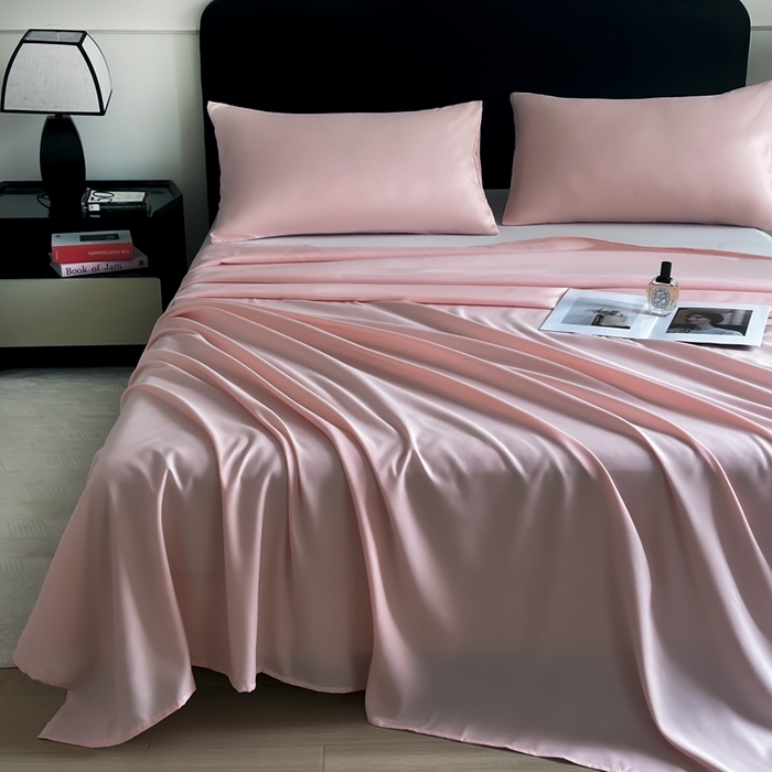 91家纺网 家纺一手货源 找家纺 汣沐生活 2025新款A类亲肤柔软床单 豆沙