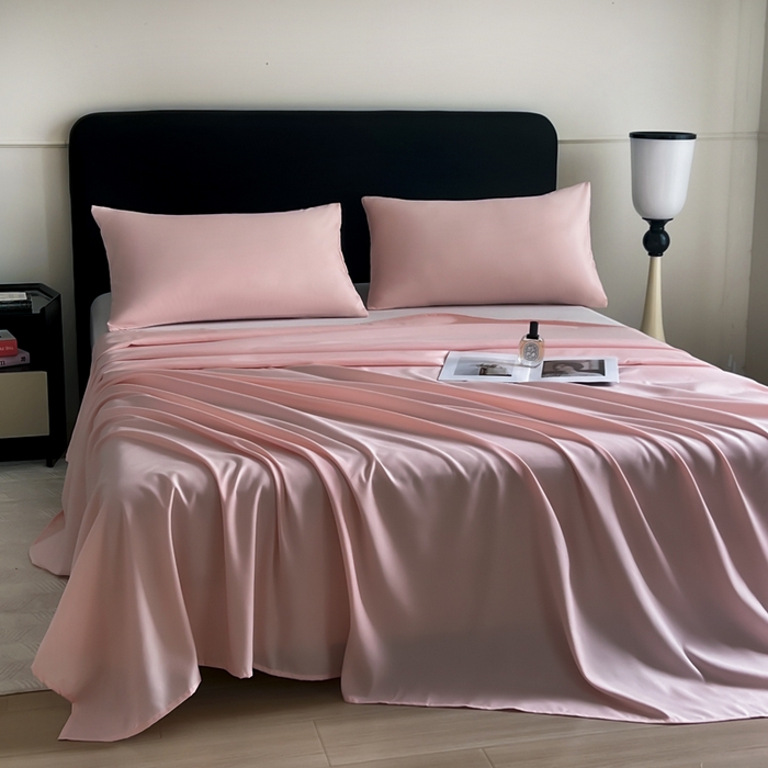 91家纺网 家纺一手货源 找家纺 汣沐生活 2025新款A类亲肤柔软床单 豆沙