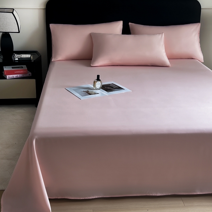 91家纺网 家纺一手货源 找家纺 汣沐生活 2025新款A类亲肤柔软床单 豆沙