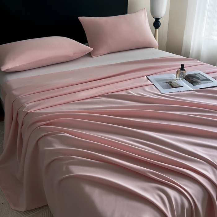 91家纺网 家纺一手货源 找家纺 汣沐生活 2025新款A类亲肤柔软床单 豆沙