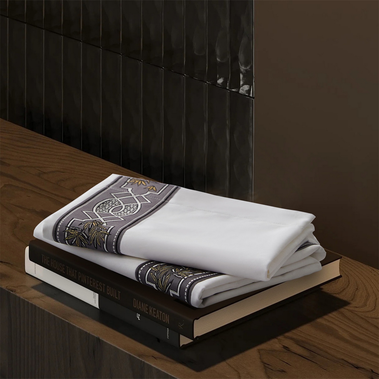 91家纺网 家纺一手货源 找家纺 罗菲尼酒店用品 2025新款高仿棉织带款酒店宾馆四件套 星辰