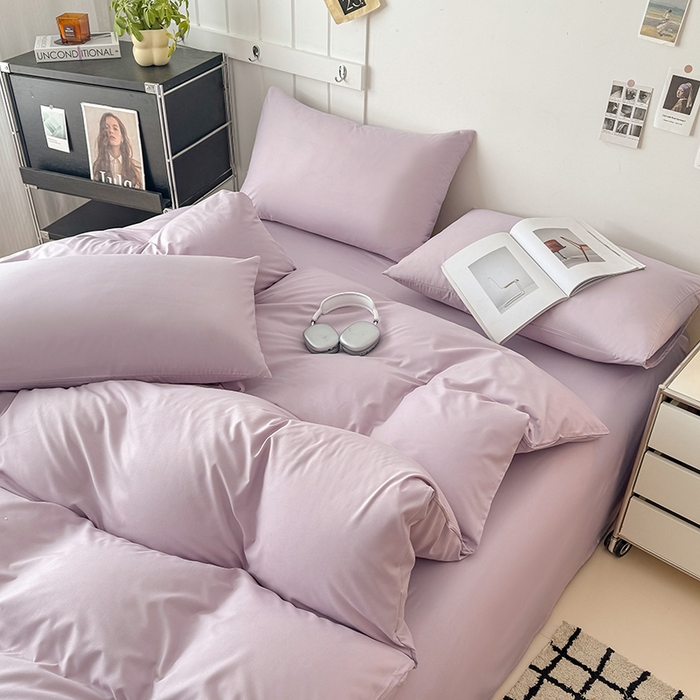 91家纺网 家纺一手货源 找家纺 （总）汣沐生活 2025新款化纤纯色四件套系列