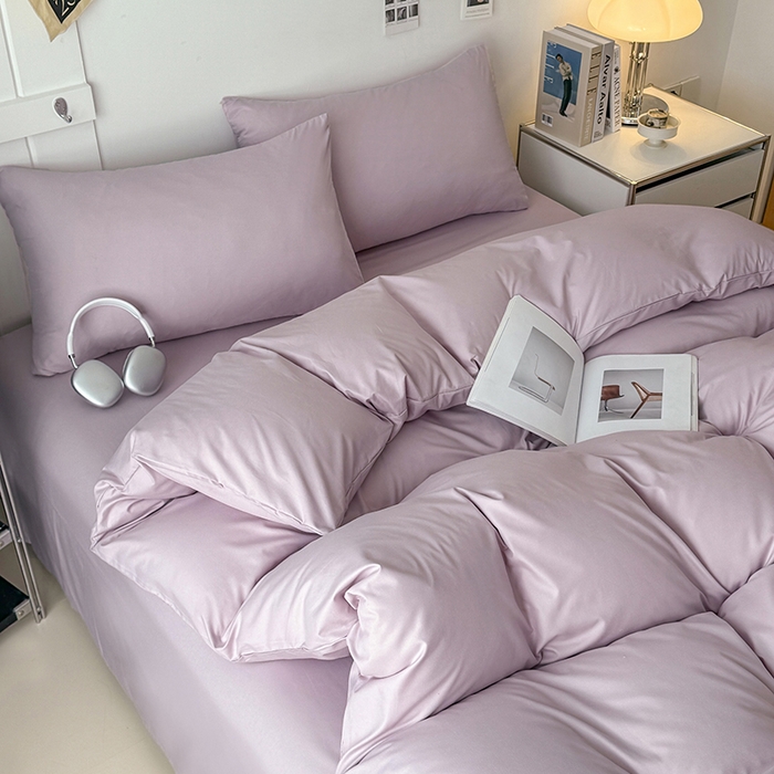 91家纺网 家纺一手货源 找家纺 （总）汣沐生活 2025新款化纤纯色四件套系列