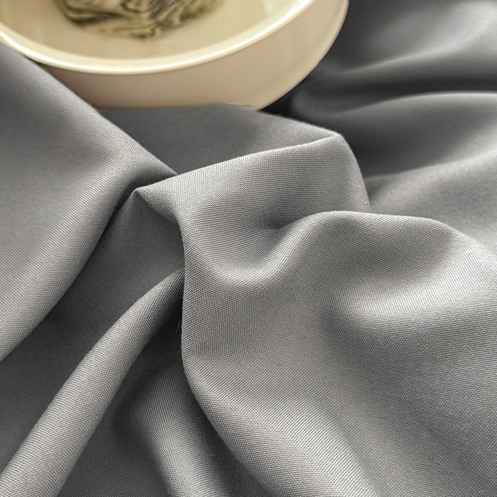 91家纺网 家纺一手货源 找家纺 汣沐生活 2025新款化纤纯色四件套系列 岩石灰