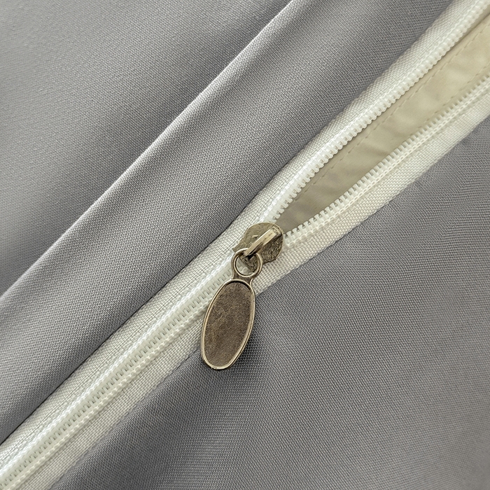 91家纺网 家纺一手货源 找家纺 汣沐生活 2025新款化纤纯色四件套系列 岩石灰