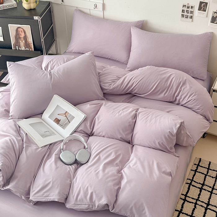 91家纺网 家纺一手货源 找家纺 （总）汣沐生活 2025新款化纤纯色四件套系列