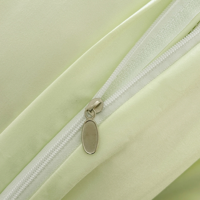 91家纺网 家纺一手货源 找家纺 汣沐生活 2025新款化纤纯色四件套系列 薄荷抹茶