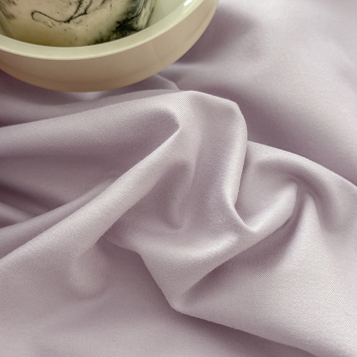 91家纺网 家纺一手货源 找家纺 汣沐生活 2025新款化纤纯色四件套系列 香芋紫