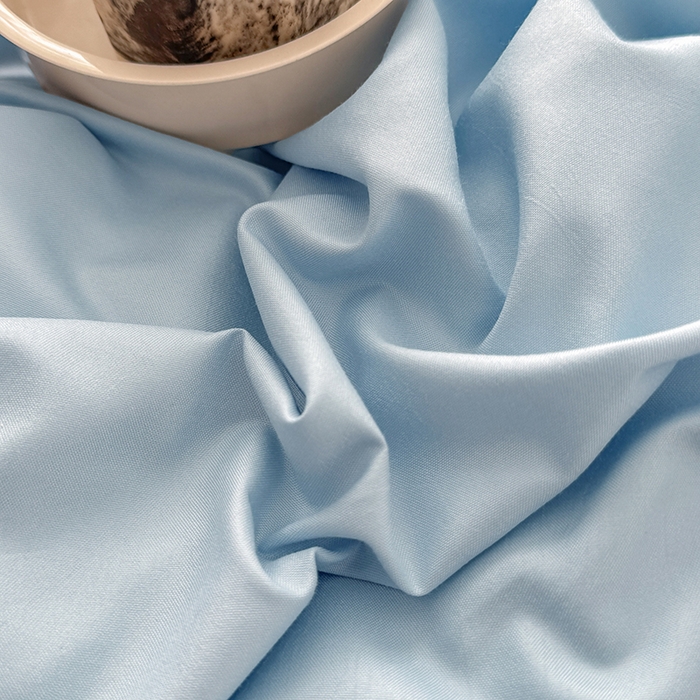 91家纺网 家纺一手货源 找家纺 汣沐生活 2025新款化纤纯色四件套系列 海盐可可