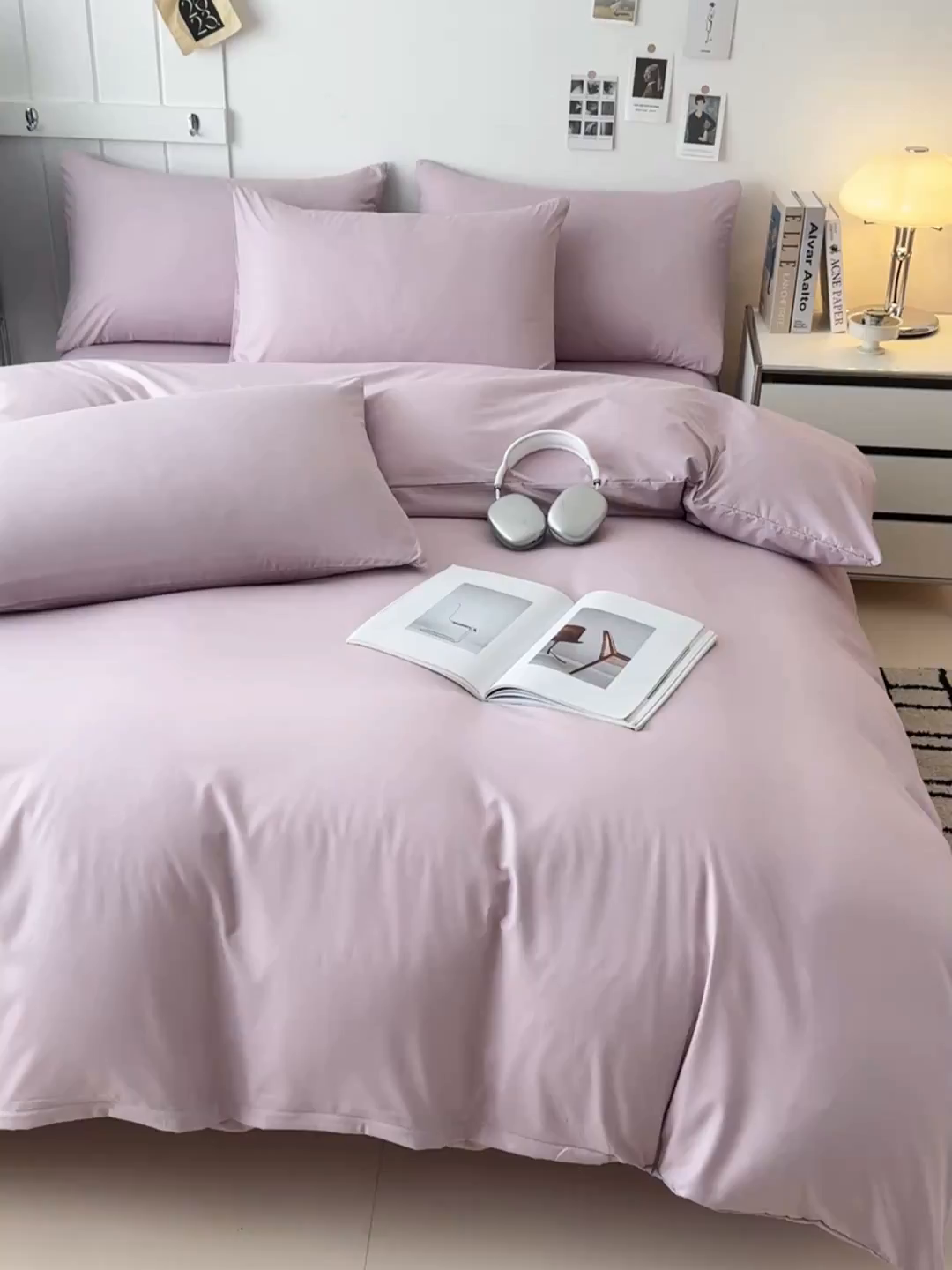 91家纺网 家纺一手货源 找家纺 （总）汣沐生活 2025新款化纤纯色四件套系列