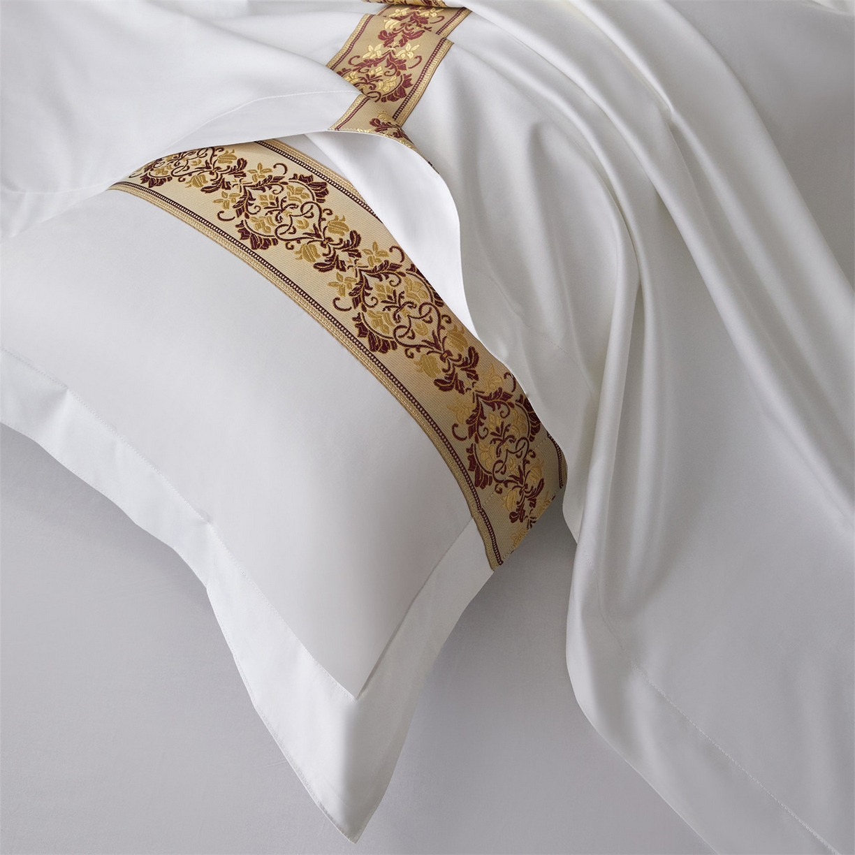 91家纺网 家纺一手货源 找家纺 （总）罗菲尼酒店用品 2025新款高仿棉织带款酒店宾馆四件套