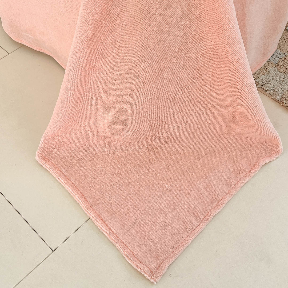 91家纺网 家纺一手货源 找家纺 汣沐生活 2025新款牛奶绒双拼四件套系列 蜜桃奶油