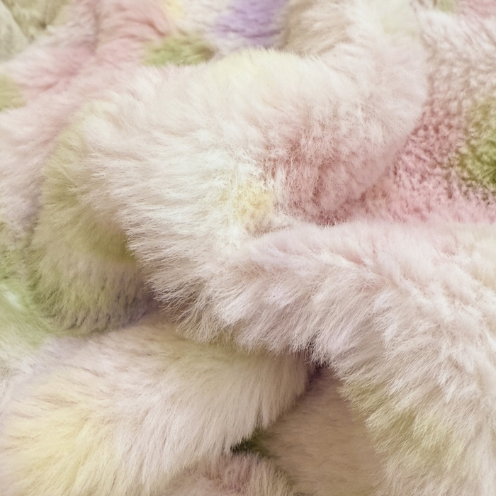 91家纺网 家纺一手货源 找家纺 米莱家纺 2025新款兔毛绒花边牛奶绒四件套 繁花