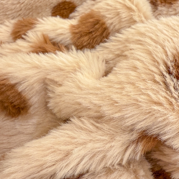 91家纺网 家纺一手货源 找家纺 米莱家纺 2025新款兔毛绒花边牛奶绒四件套 咖圆点