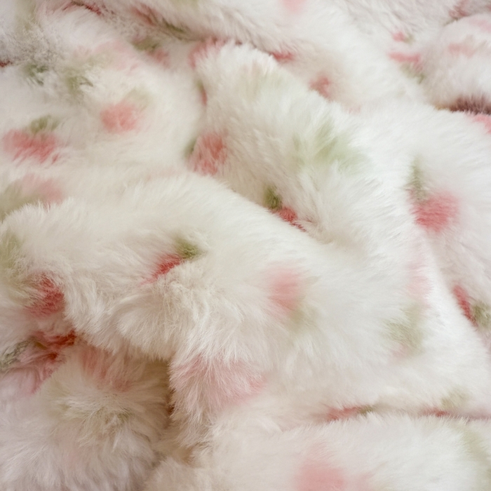 91家纺网 家纺一手货源 找家纺 米莱家纺 2025新款兔毛绒花边牛奶绒四件套 可爱兔