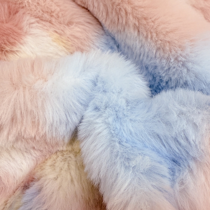 91家纺网 家纺一手货源 找家纺 米莱家纺 2025新款兔毛绒花边牛奶绒四件套 可爱熊