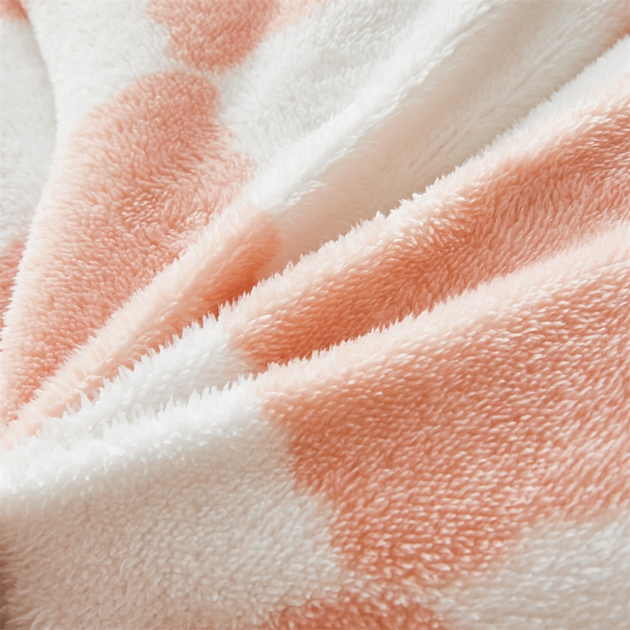 91家纺网 家纺一手货源 找家纺 爱屋及屋 2025新款北极绒双面绒牛奶绒棋盘格冬被被子被芯 棋盘-粉白格