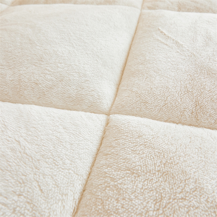 91家纺网 家纺一手货源 找家纺 爱屋及屋 2025新款北极绒双面绒牛奶绒棋盘格冬被被子被芯 棋盘-咖白格