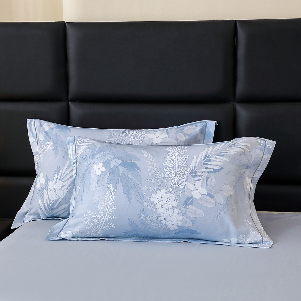 馨雅家纺 2025新款全棉磨毛数码印花单品枕套 沐川-兰