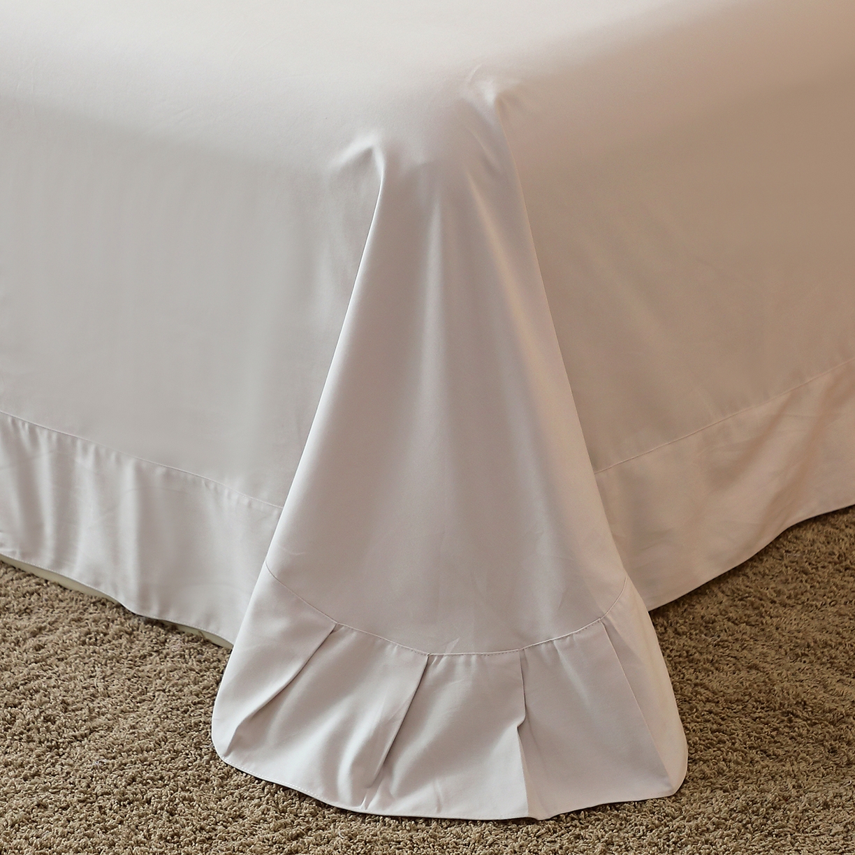 91家纺网 家纺一手货源 找家纺 馨雅家纺 2025新款全棉磨毛数码印花单品床单 花落莉亚-绿