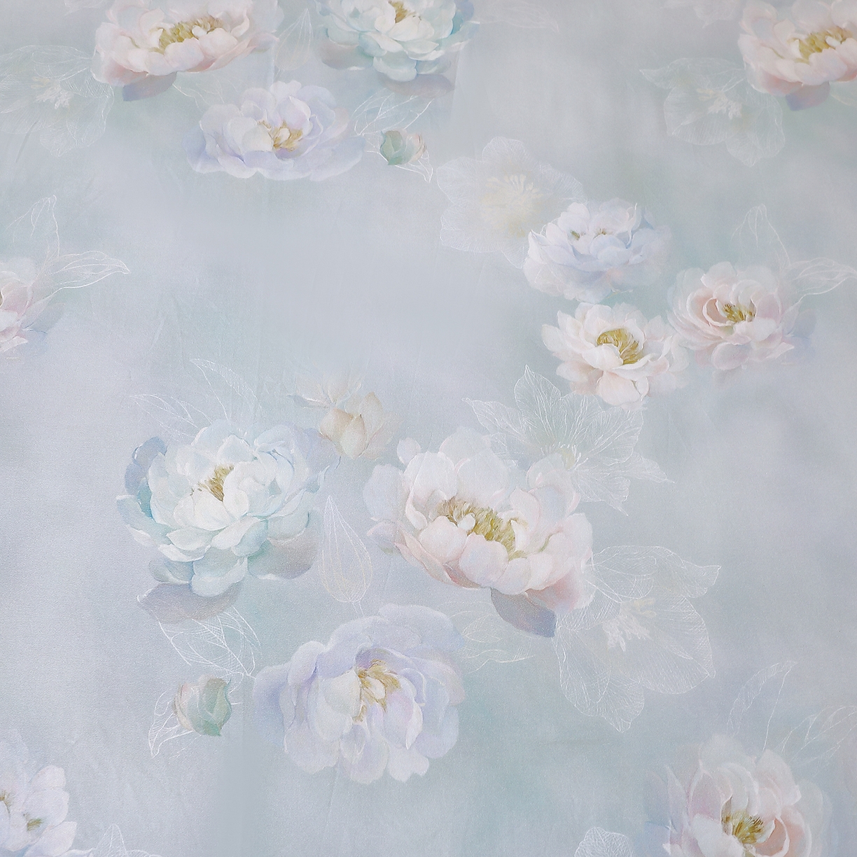 91家纺网 家纺一手货源 找家纺 馨雅家纺 2025新款全棉磨毛数码印花单品床单 花香满泾-绿