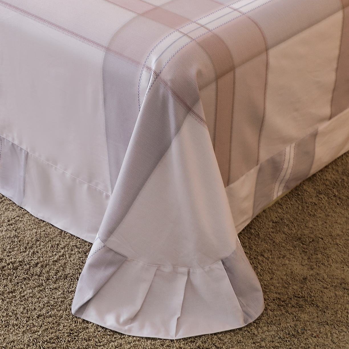 91家纺网 家纺一手货源 找家纺 馨雅家纺 2025新款全棉磨毛数码印花单品床单 卡奈-兰