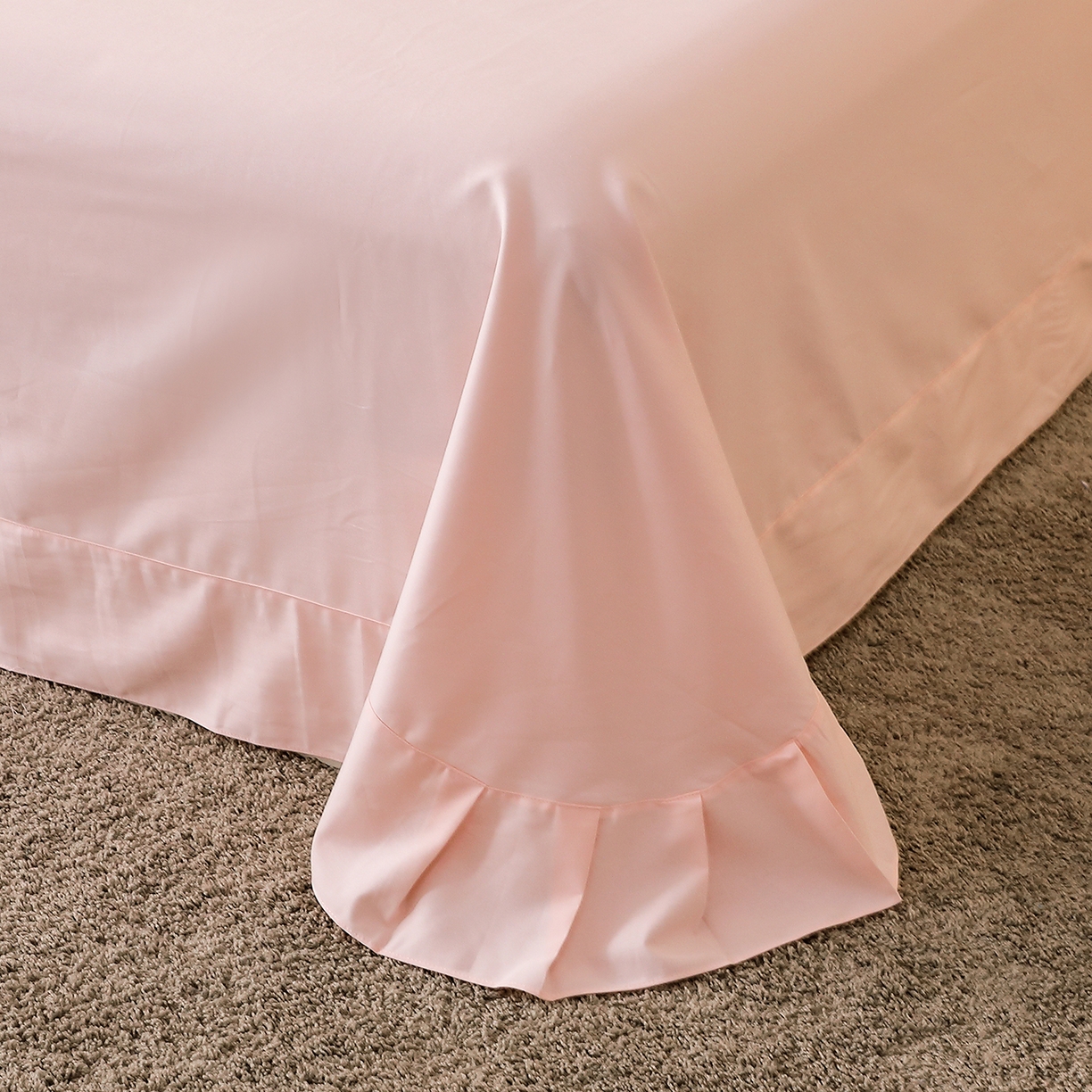 91家纺网 家纺一手货源 找家纺 馨雅家纺 2025新款全棉磨毛数码印花单品床单 娜拉-粉