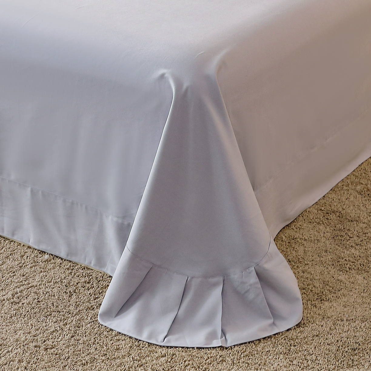 91家纺网 家纺一手货源 找家纺 馨雅家纺 2025新款全棉磨毛数码印花单品床单 维斯塔-灰