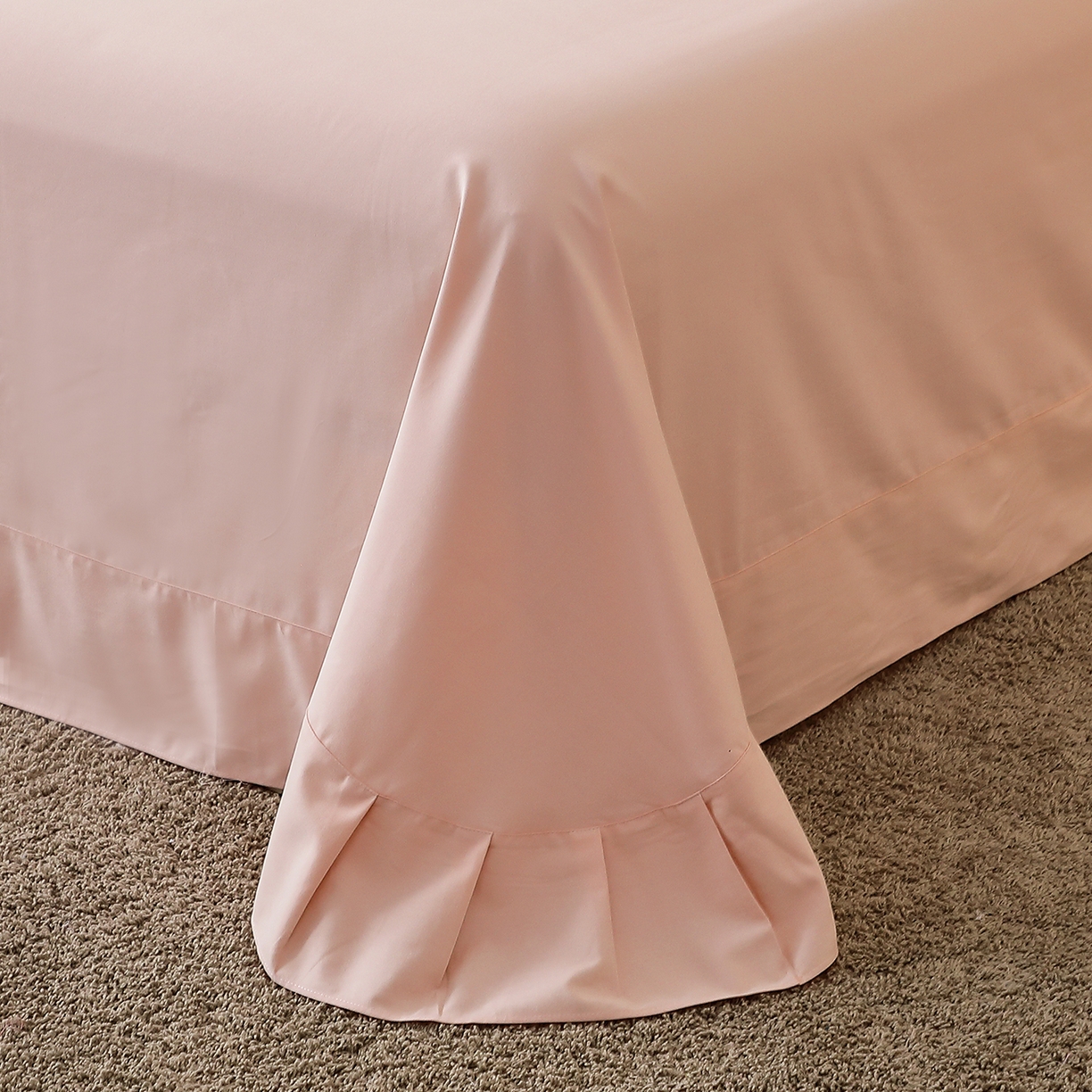 91家纺网 家纺一手货源 找家纺 馨雅家纺 2025新款全棉磨毛数码印花单品床单 禧棠-粉