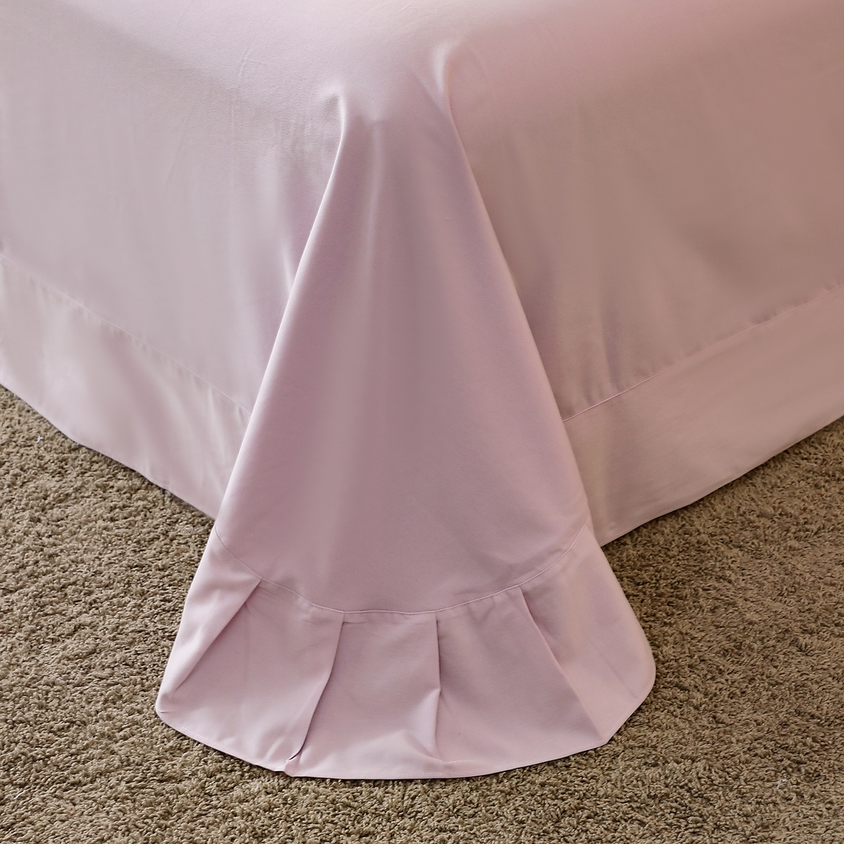 91家纺网 家纺一手货源 找家纺 馨雅家纺 2025新款全棉磨毛数码印花单品床单 夏有乔木-粉