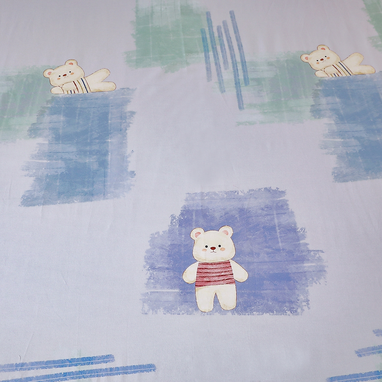 91家纺网 家纺一手货源 找家纺 馨雅家纺 2025新款全棉磨毛数码印花单品床单 小可布丁-灰