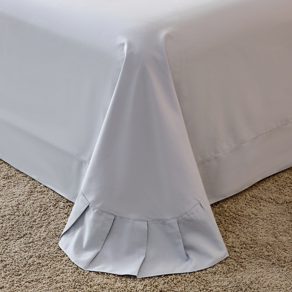 91家纺网 家纺一手货源 找家纺 馨雅家纺 2025新款全棉磨毛数码印花单品床单 小可布丁-灰