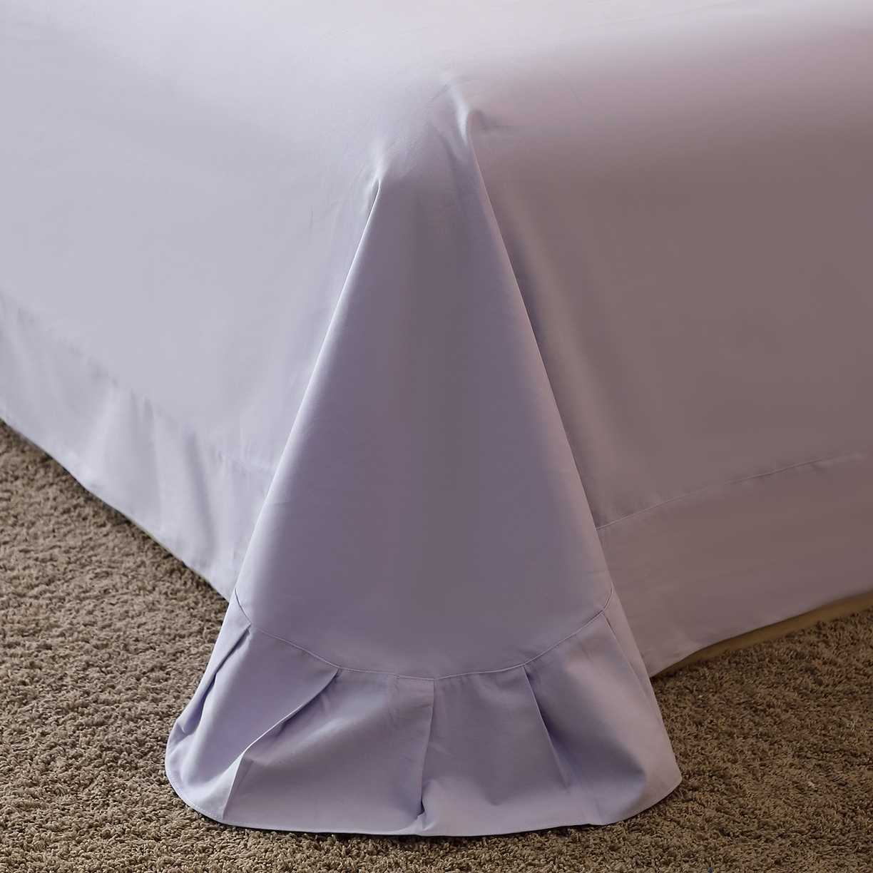 91家纺网 家纺一手货源 找家纺 馨雅家纺 2025新款全棉磨毛数码印花单品床单 郁花町-紫