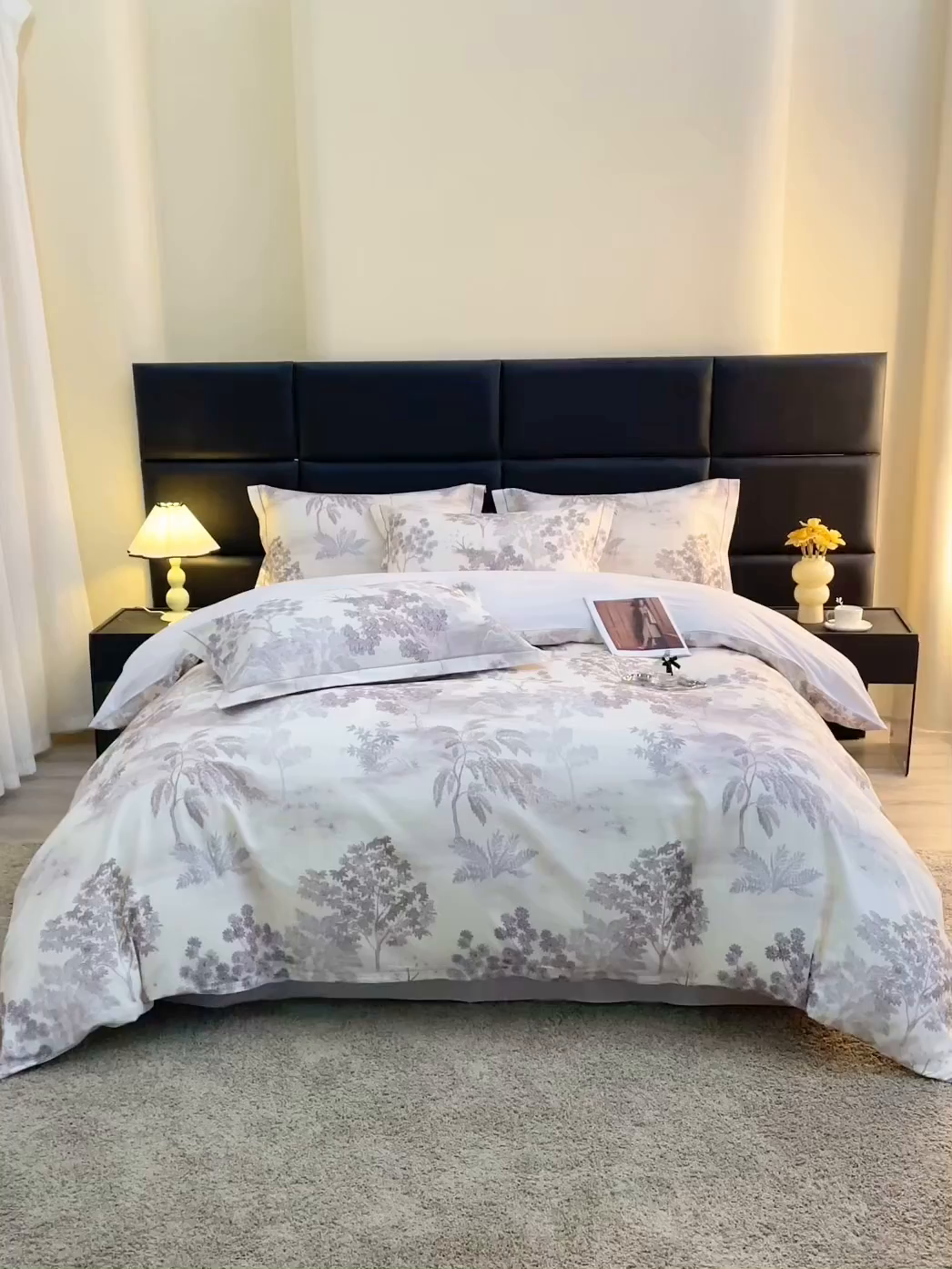 91家纺网 家纺一手货源 找家纺 （总）馨雅家纺 2025新款全棉磨毛数码印花四件套