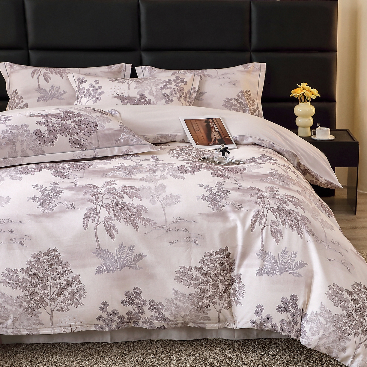 91家纺网 家纺一手货源 找家纺 （总）馨雅家纺 2025新款全棉磨毛数码印花四件套