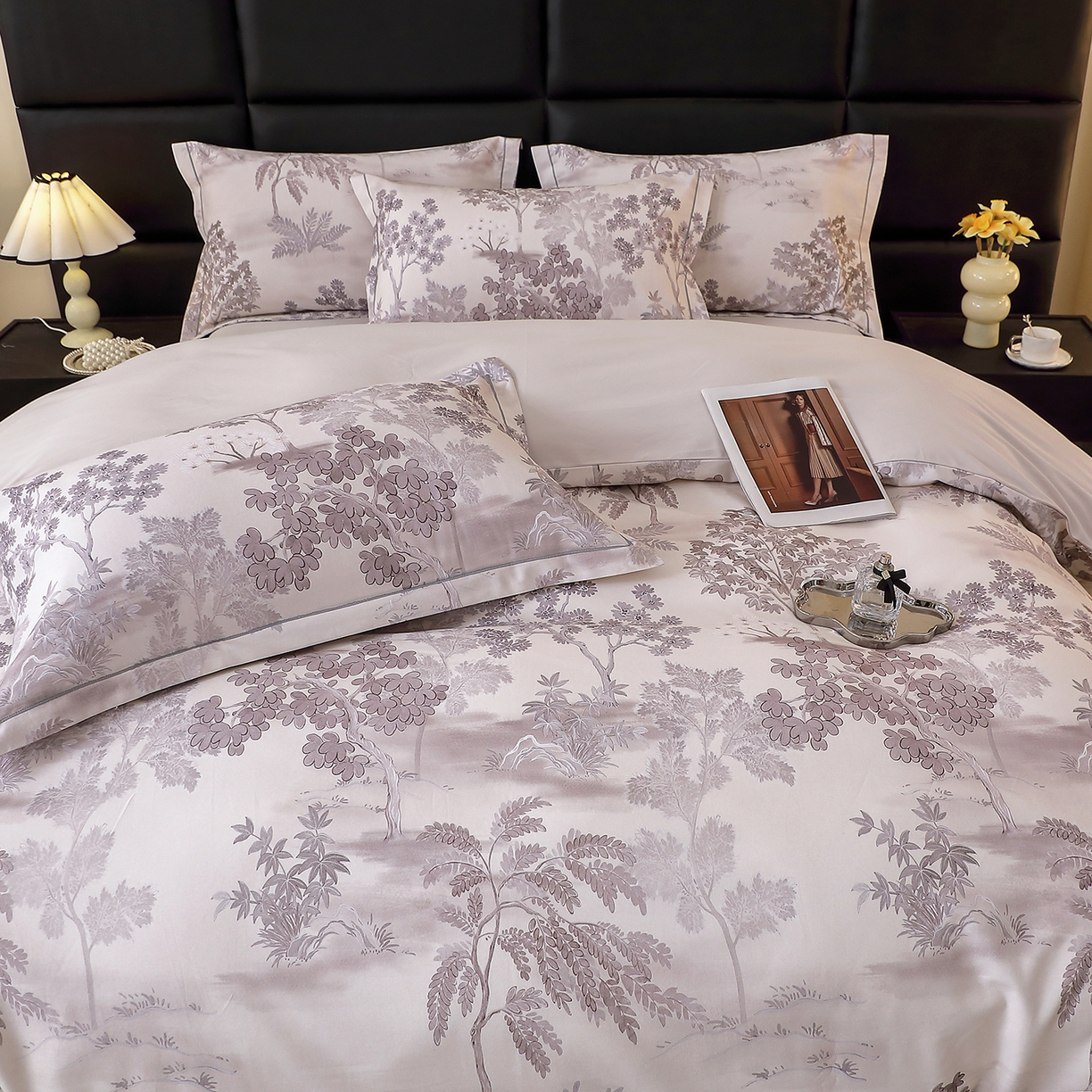 91家纺网 家纺一手货源 找家纺 （总）馨雅家纺 2025新款全棉磨毛数码印花四件套