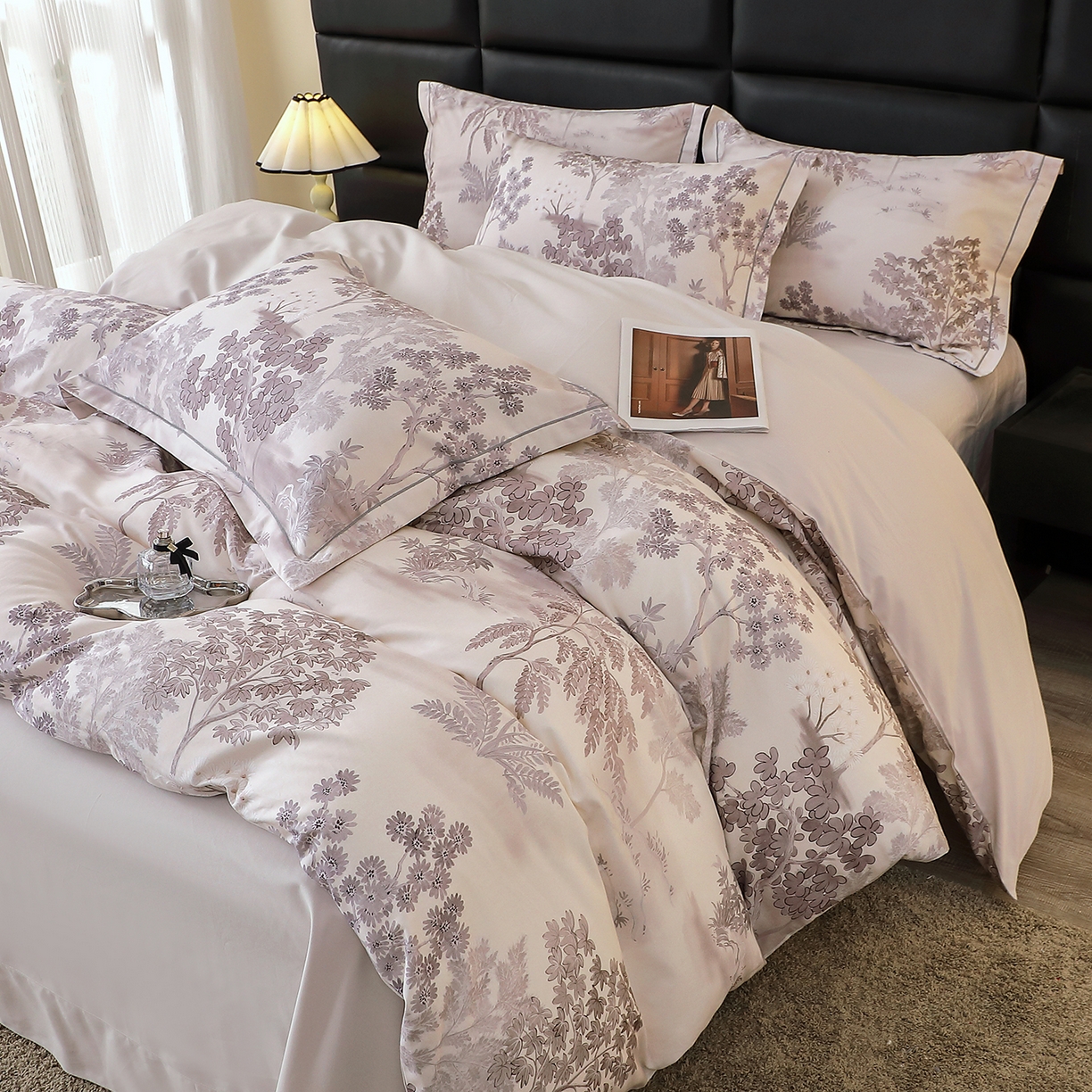 91家纺网 家纺一手货源 找家纺 （总）馨雅家纺 2025新款全棉磨毛数码印花四件套