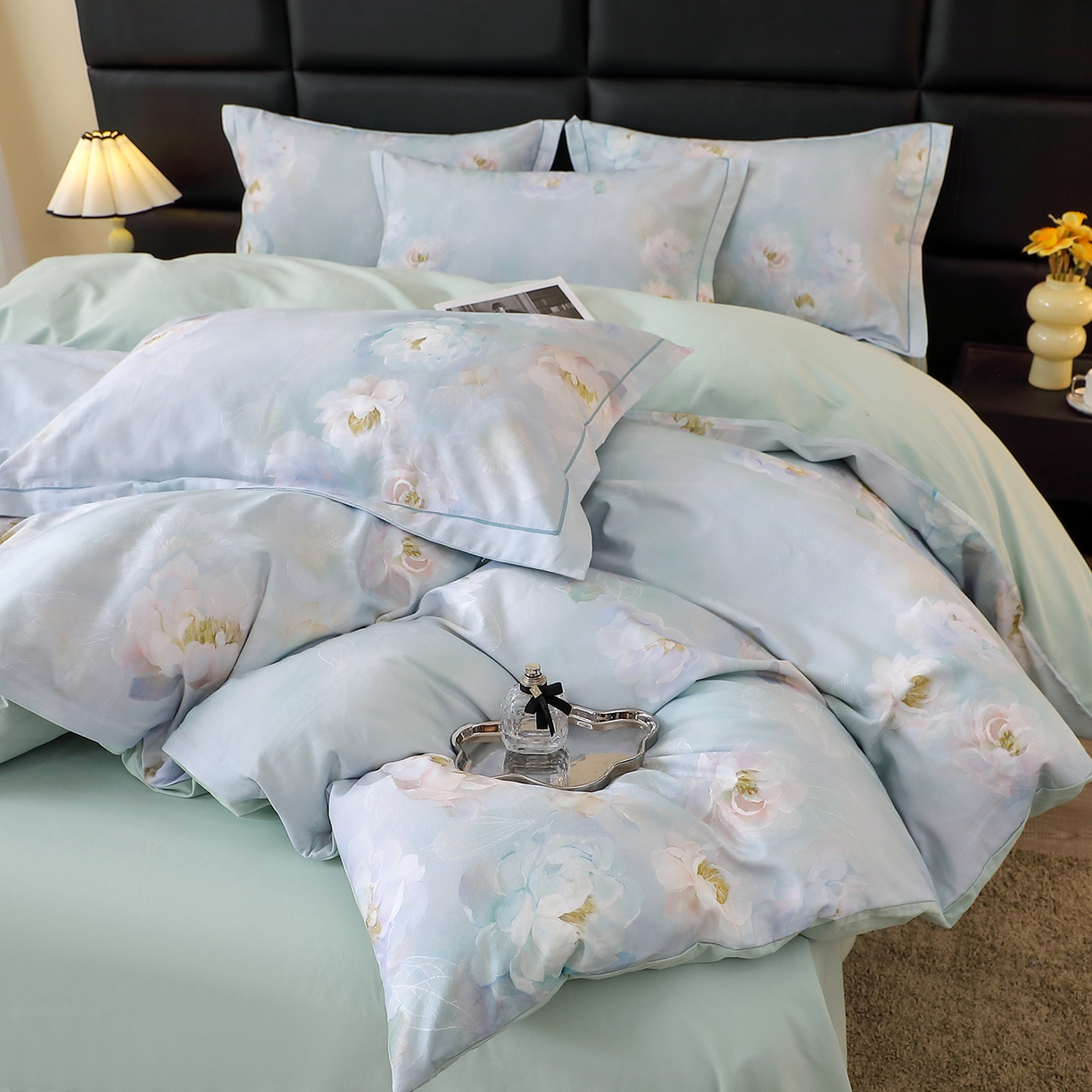 91家纺网 家纺一手货源 找家纺 （总）馨雅家纺 2025新款全棉磨毛数码印花四件套