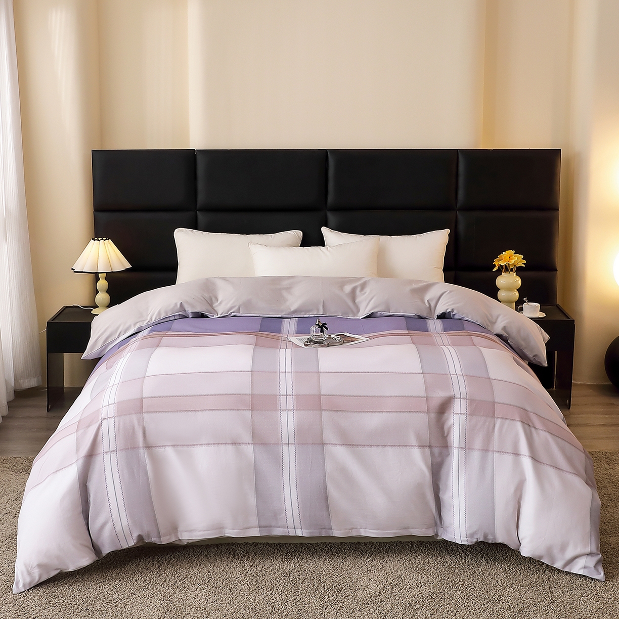 91家纺网 家纺一手货源 找家纺 （总）馨雅家纺 2025新款全棉磨毛数码印花单品被套