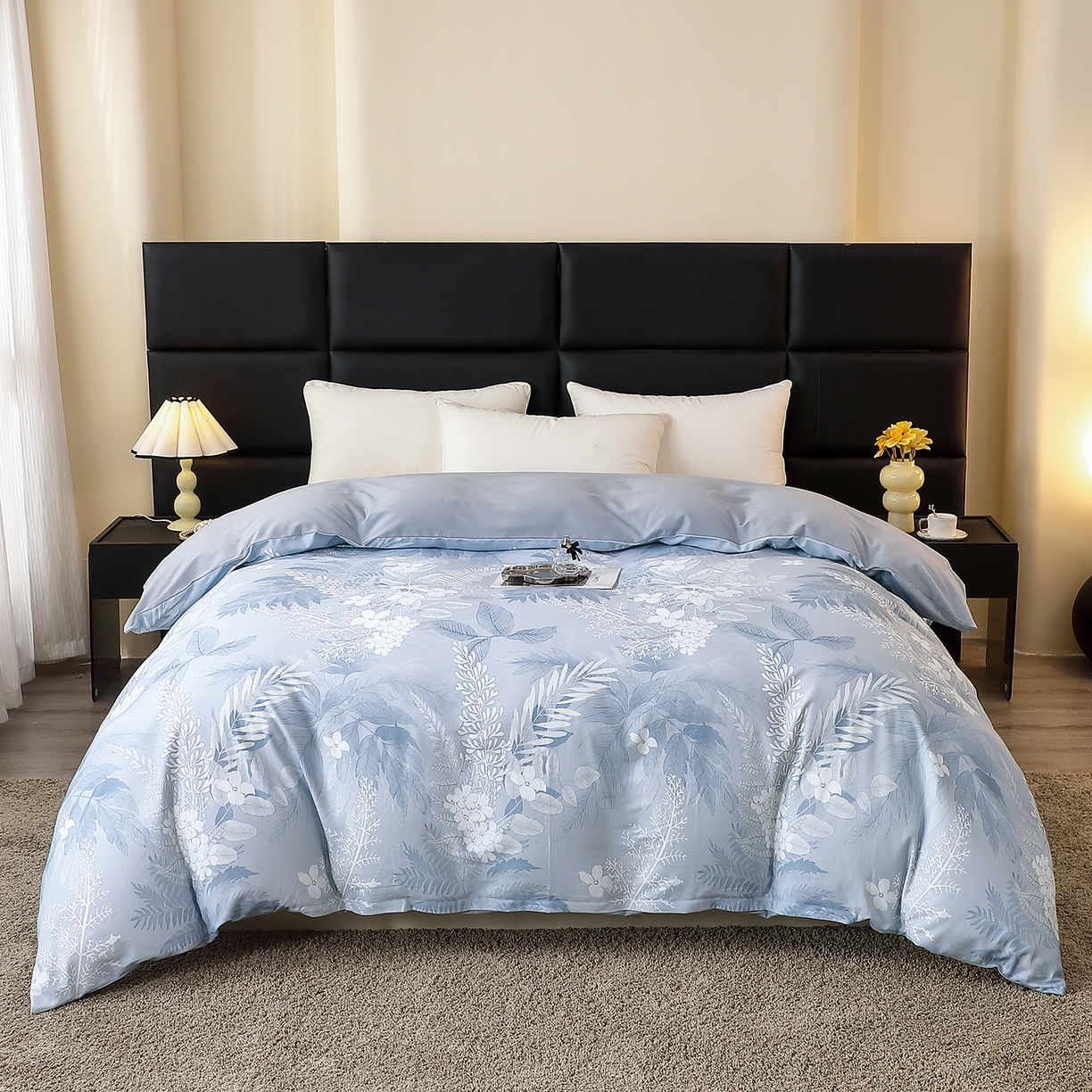 91家纺网 家纺一手货源 找家纺 （总）馨雅家纺 2025新款全棉磨毛数码印花单品被套